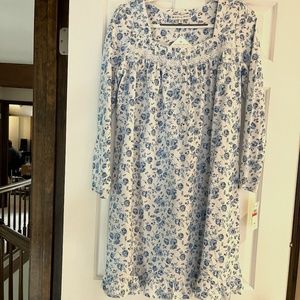Eileen West Cotton Floral Print Nightgown - Size Extra Small
